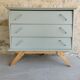 Vintage chest of drawers compass feet