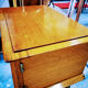 Vintage bedside with spindle feet