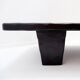 Grande table basse en bois noir martelé - 21th