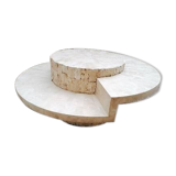 Coffee table and decorative pillar