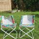 pair folding beach chairs