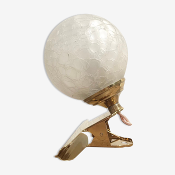Lampe à pince globe vintage