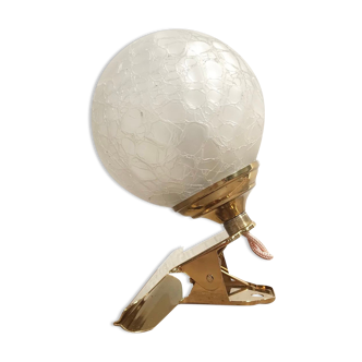 Vintage globe clip lamp