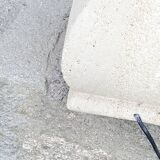 Lamp of the 70s in limestone