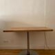 Custom table with metal central leg, tulip table type 70s