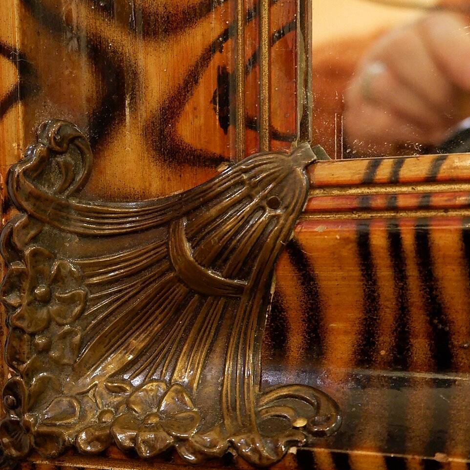 Large vintage decorative mirror