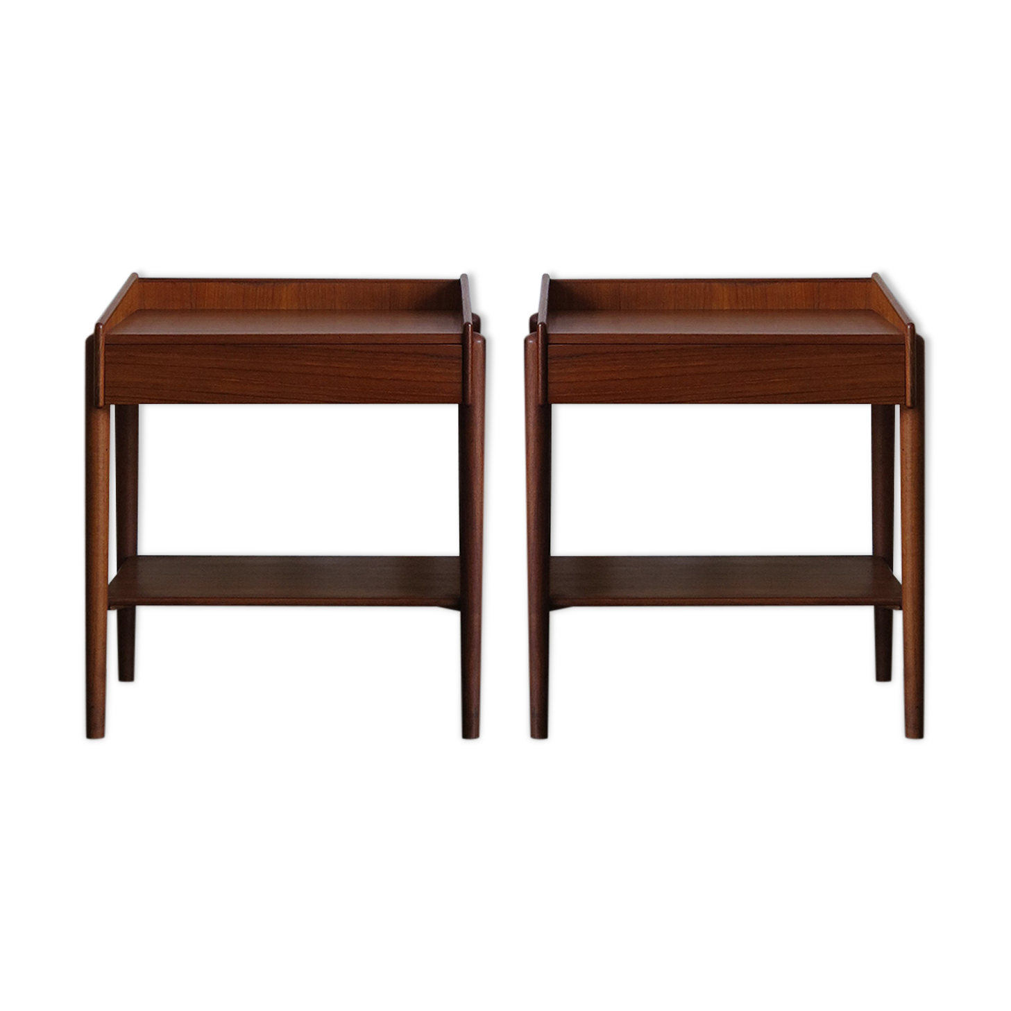 Børge Mogensen Scandinavian teak bedside tables 1950s