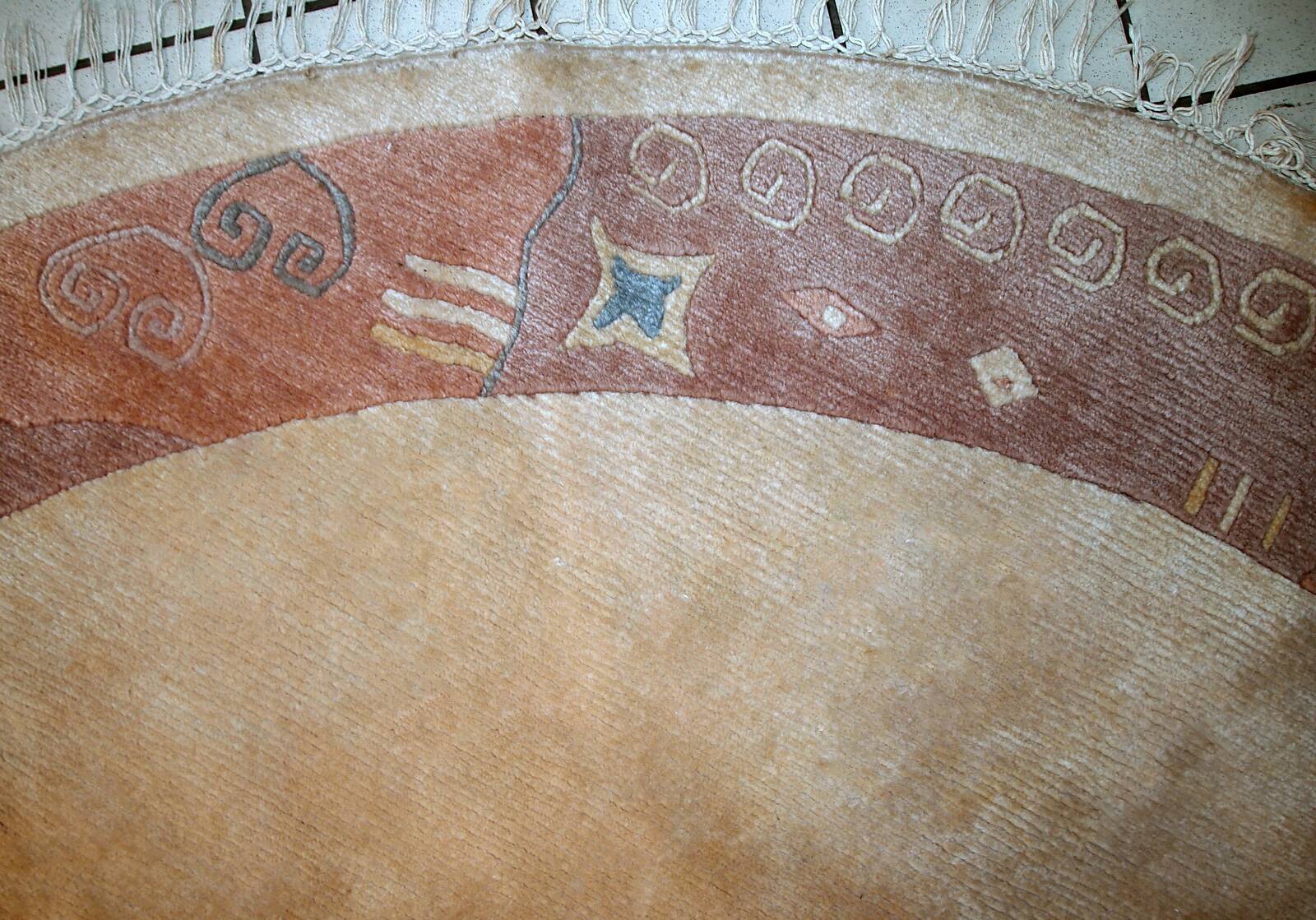 Tapis Vintage Khaden Tibétain en Laine, Années 1970, Épais et Élégant