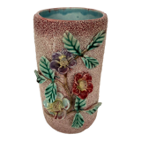 Vase barbotine relief début XIXeme