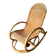 Fauteuil à bascule années 60 rocking-chair rotin bambou