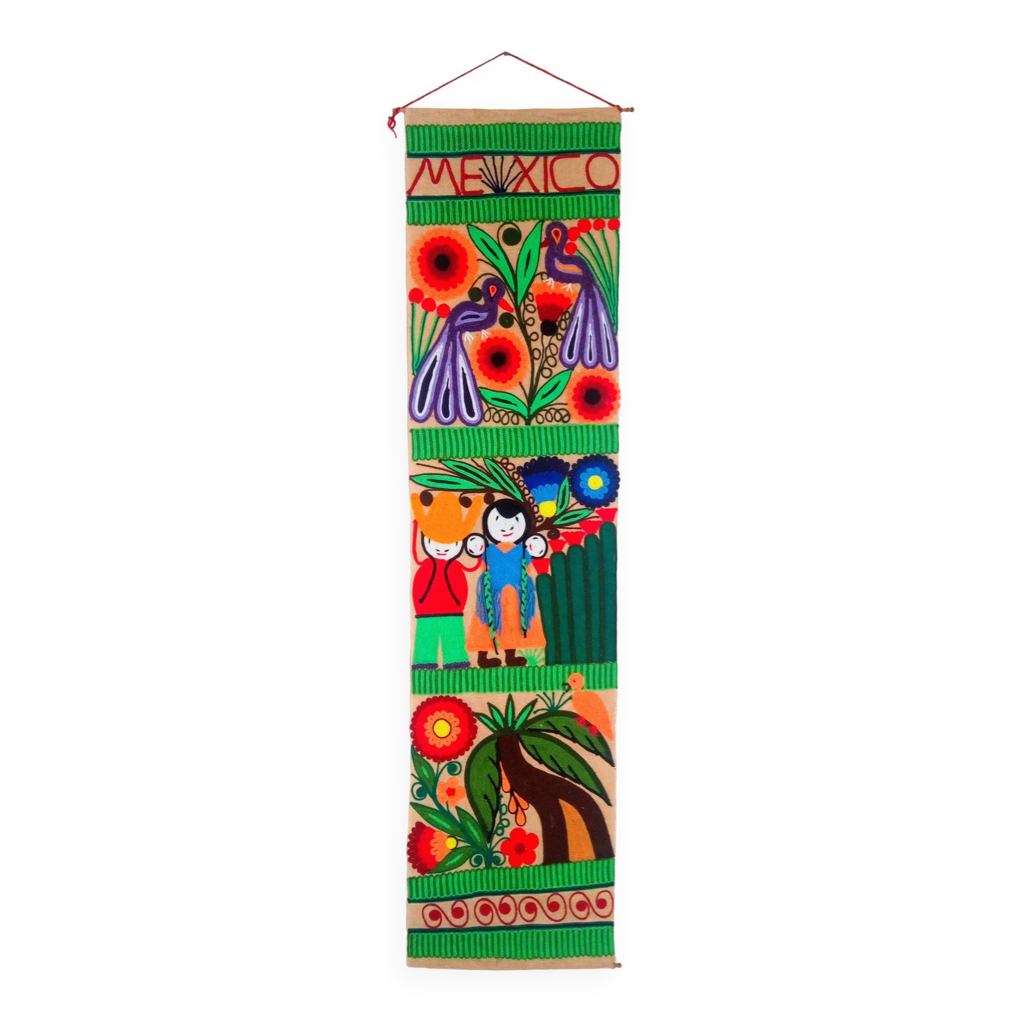 Vintage Mexican tapestry 1970