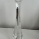 Sculptural candlestick "Ergo" in solid crystal, Angelo Mangiarotti for