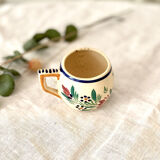 Quimper HB earthenware coffee cup