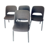 4 chaises tissu et métal