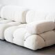 Camaleonda, B&B 2-seater sofa and 3-seater sofa in bouclè fabric, 1970