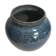 Old ball decoration 70s vintage blue ceramic vase