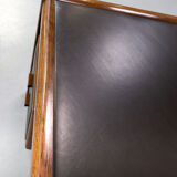 Teak and leather executive writing desk 1960