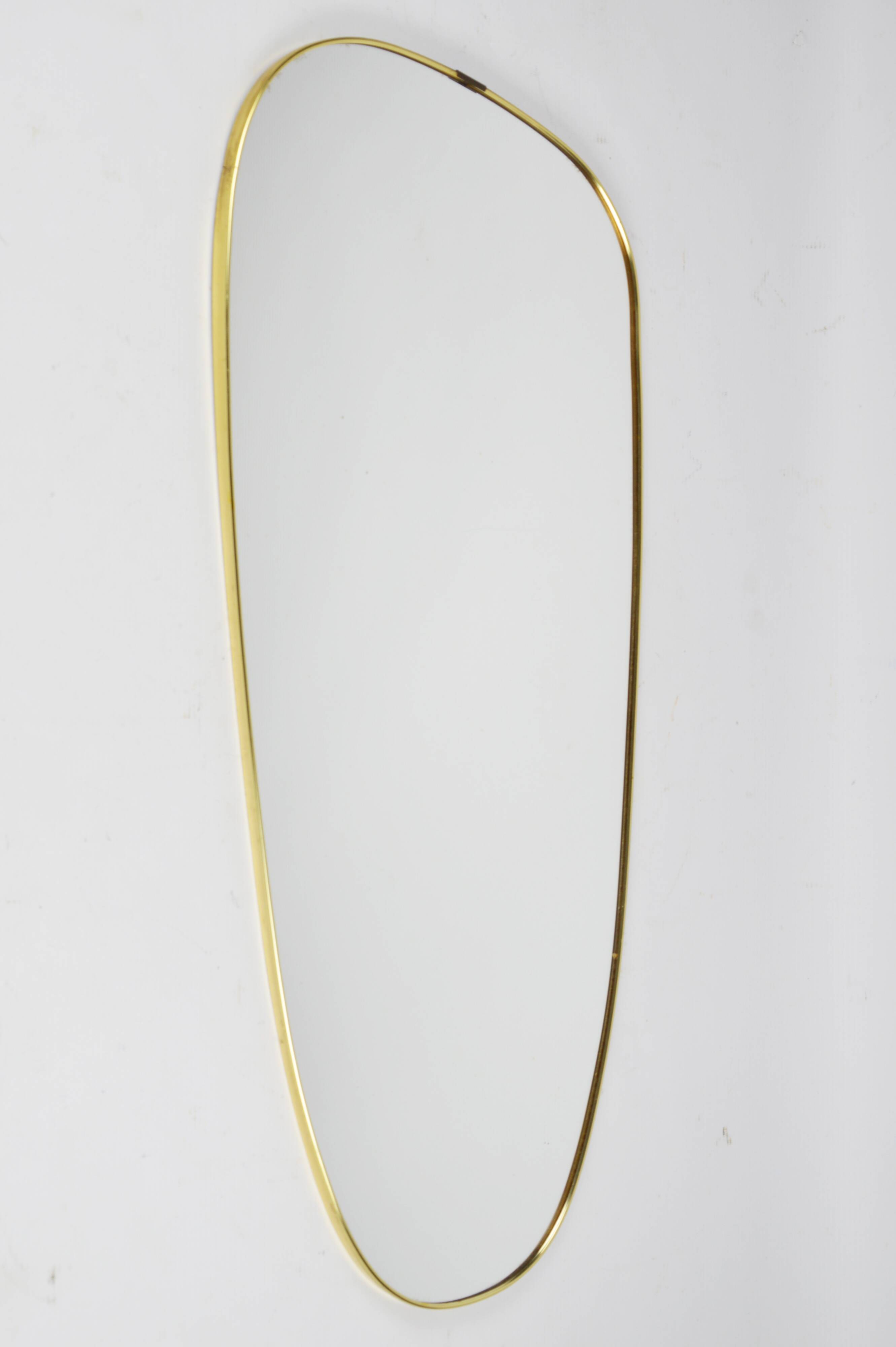 Miroir à cadre doré, années 1970