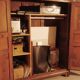 Malouine wardrobe in oak from the early 18th century.
