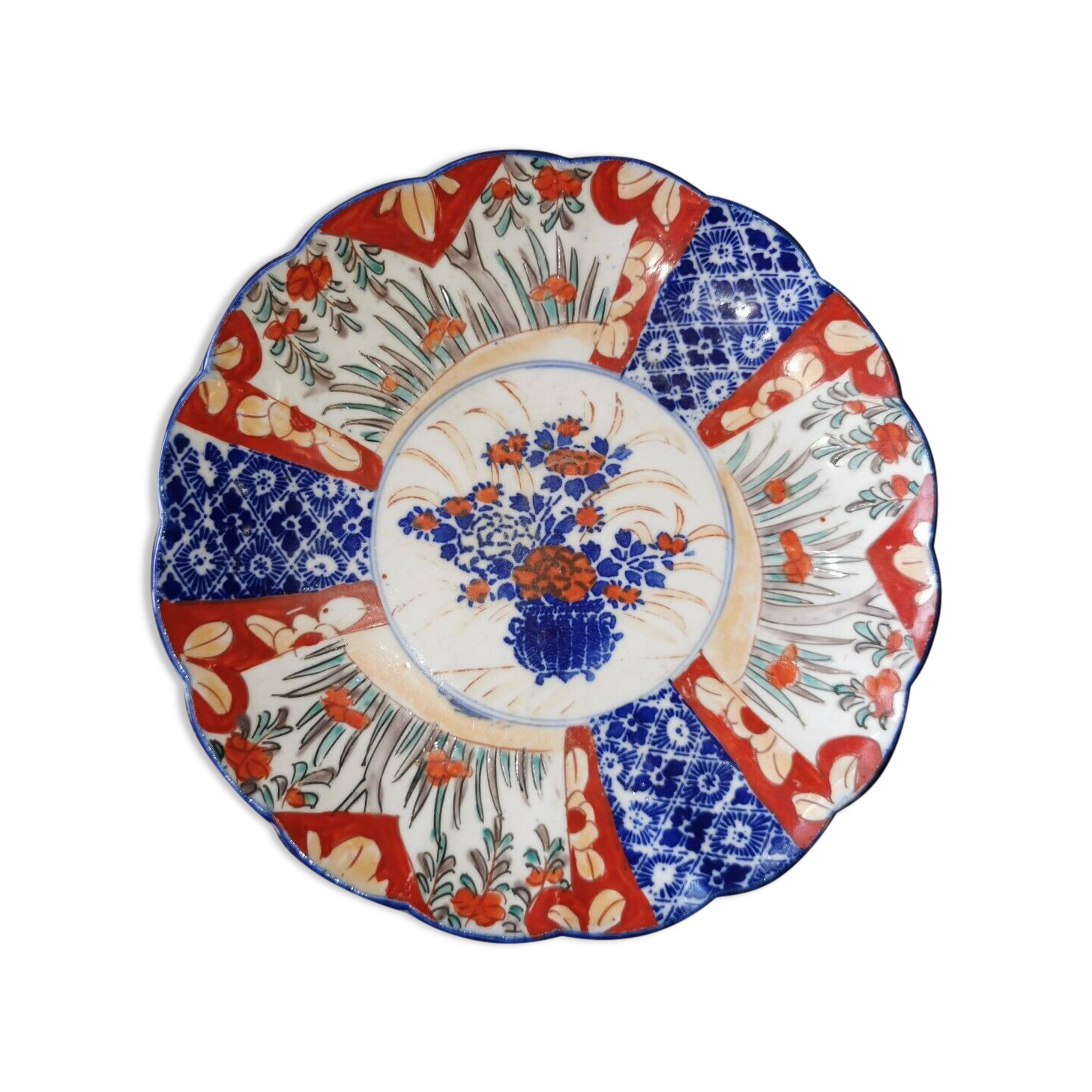 Plate Imari ceramic Asian porcelain