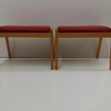 1960 Pair of beech ULUV stools, Czechoslovakia