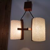 Vintage suspension, Scandinavian in perspex and wood