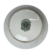 Portmeirion, English porcelain plate with owl decoration, 20th century