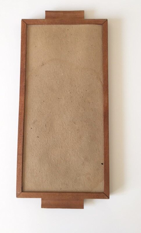 Ancient wood and glass tray