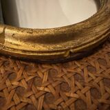 Oval gold knot mirror