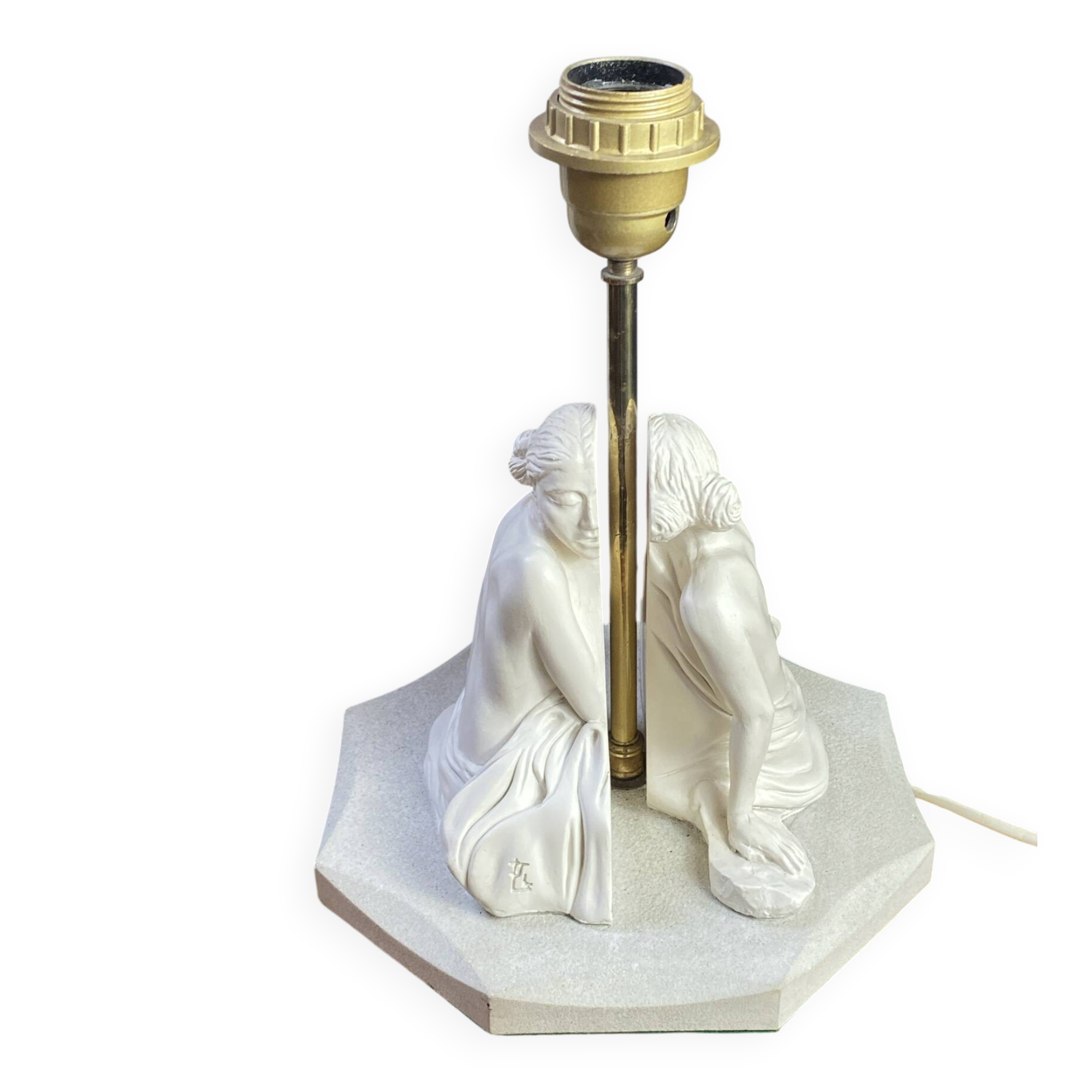 Table lamp, female figures