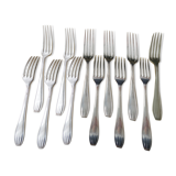Set of 12 sfam silver metal table forks