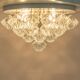 Large rare pagoda glass ceiling lamp by Kalmar, Austria, 1960s.