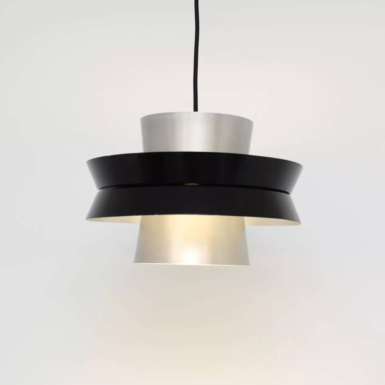 Silver lamp in the style of Trava by Carl Thore, 1960s