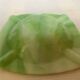 Green glass paste ashtray/trinket tray
