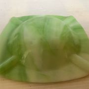 Vide poche cendrier pâte de verre verte