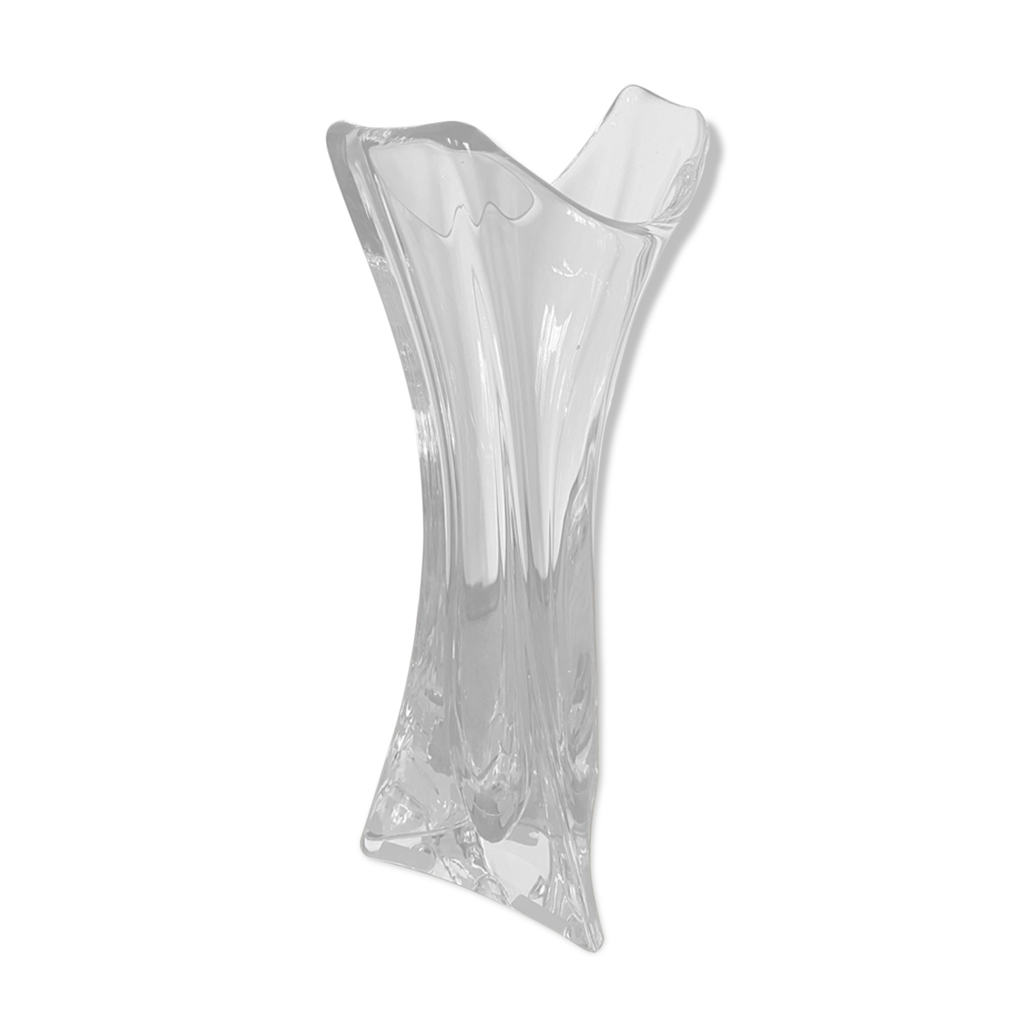 Vase cristal haut