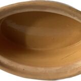 Small beige & brown terracotta terrine