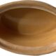 Petite terrine en terre cuite beige & marron