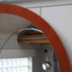 Danish teak 60s mirror diameter 100cm