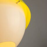Lampe à Suspension Space-Age en Plexiglas Jaune, années 70