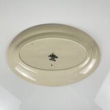 Grand plat ovale Sarreguemines "Samois", début XXe