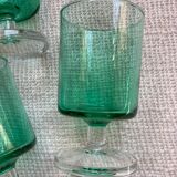 Vintage luminarc green stemware