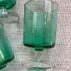 Vintage luminarc green stemware
