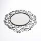 Chaty vallauris black mirror, wrought iron, 1950s
