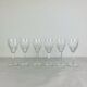 6 Chantilly model stemmed glasses from Saint Louis, crystal, wine or port