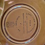 Gien earthenware cheese or dessert service