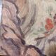 Portrait painting woman gypsy oil 30s signed