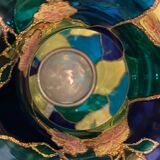 Vase en verre multicolore  Palita