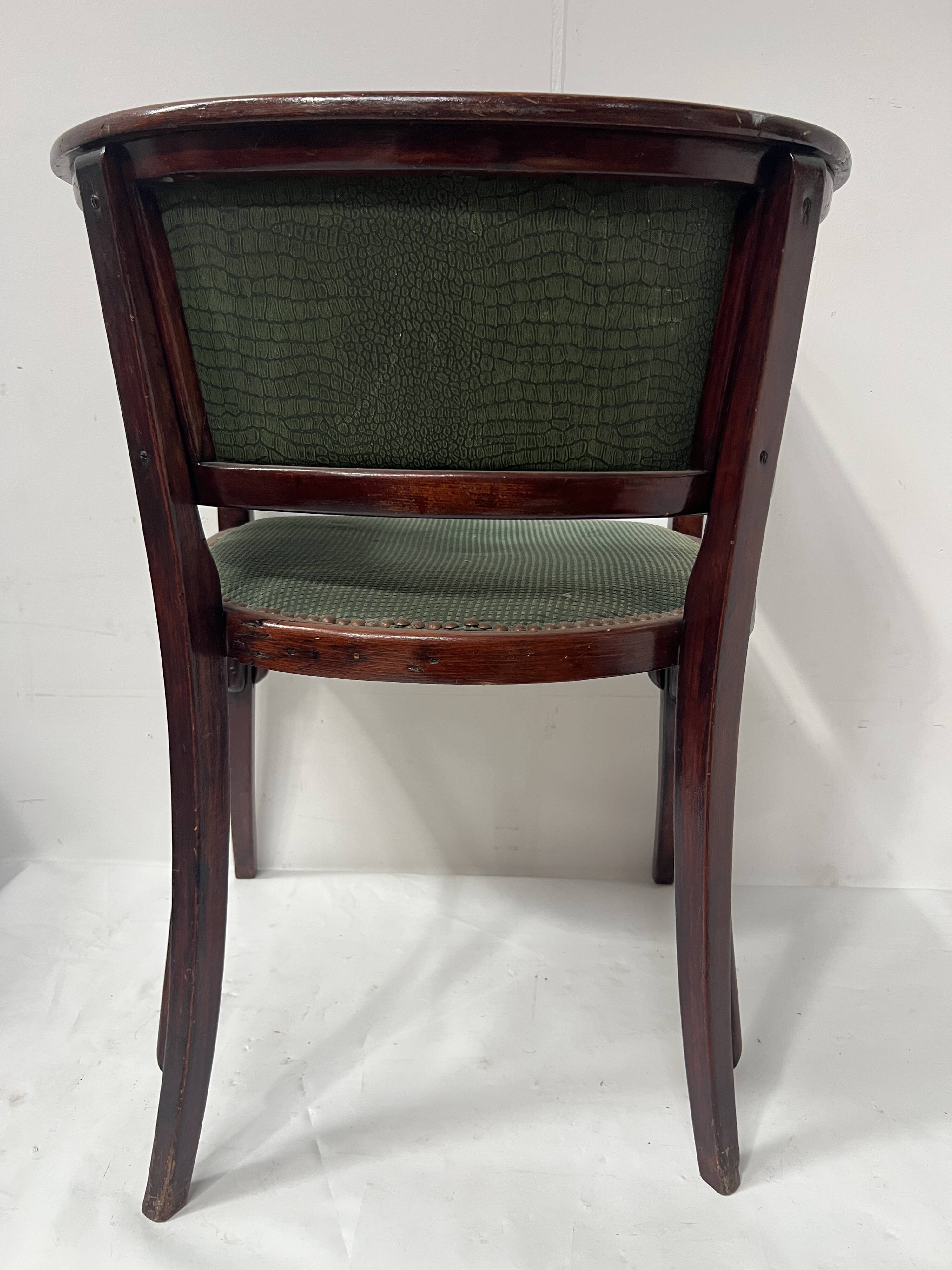 Art deco armchair in courbet wood "maison thonet" 20th century