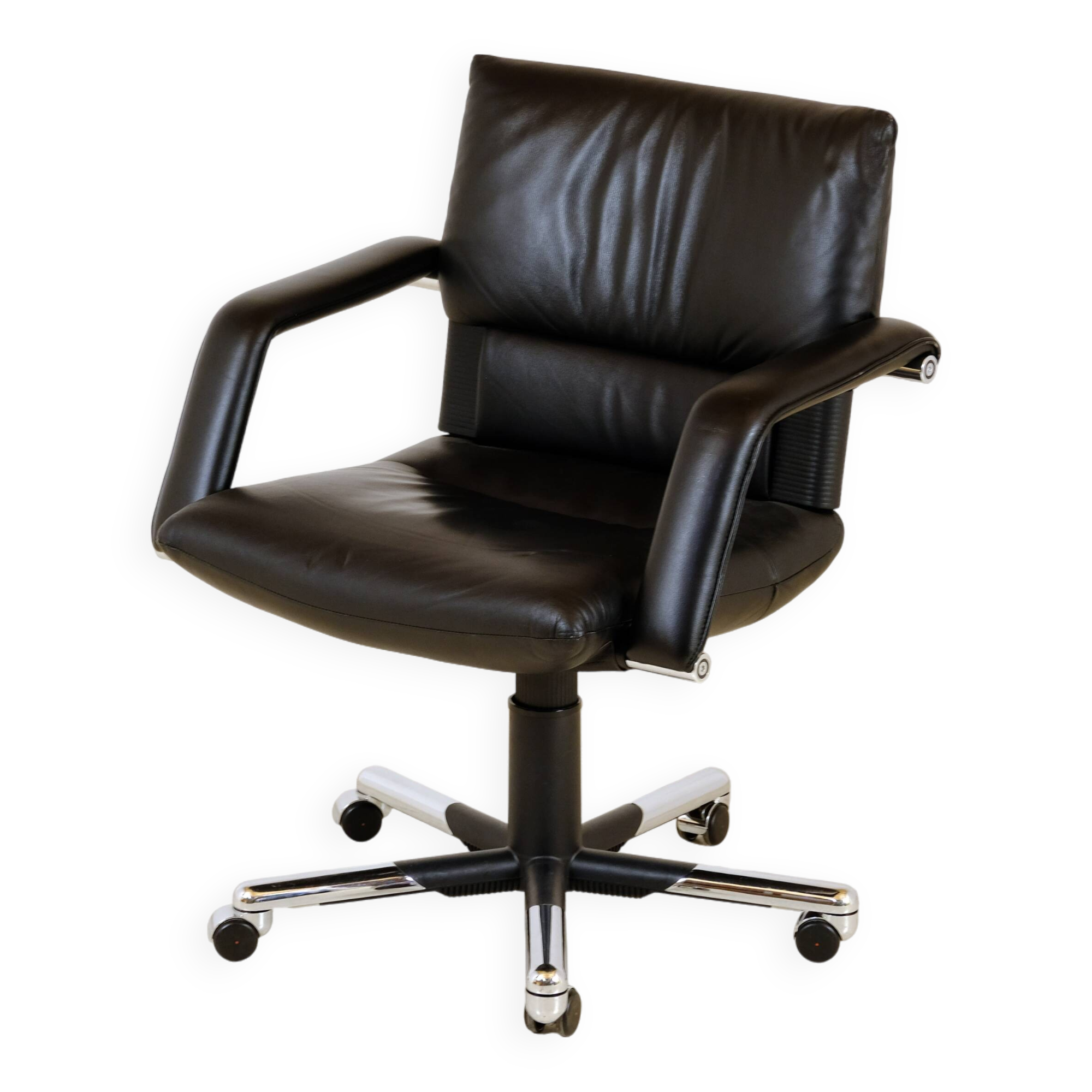 Fauteuil cuir "Figura" de Mario bellini pour Vitra